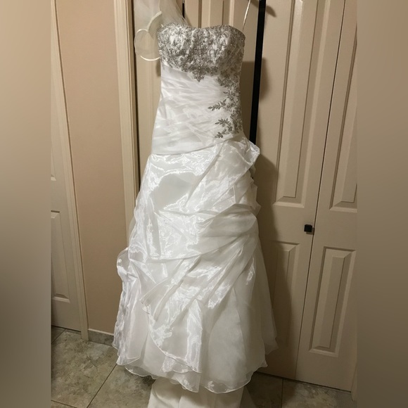 Beautiful Clean Wedding Dress - Picture 3 of 11